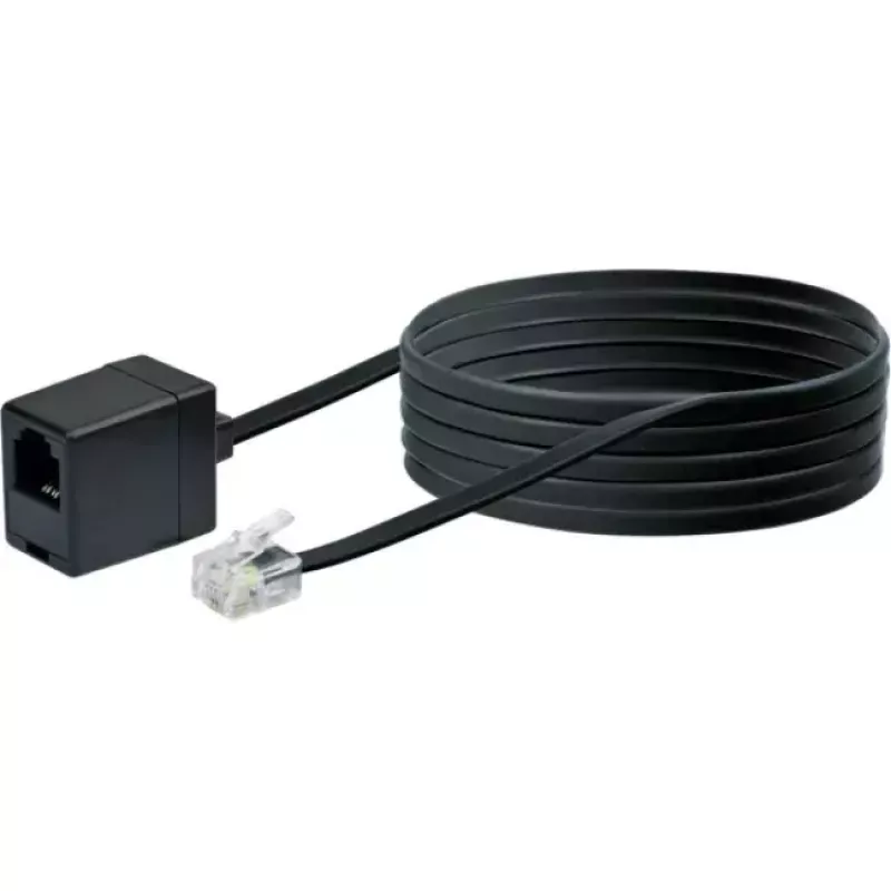 Cavo di rete Schwaiger 10m RJ-11 - RJ-11 nero