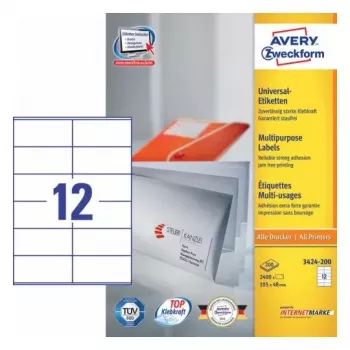Etichetta autoadesiva rettangolare AVERY 3424-200