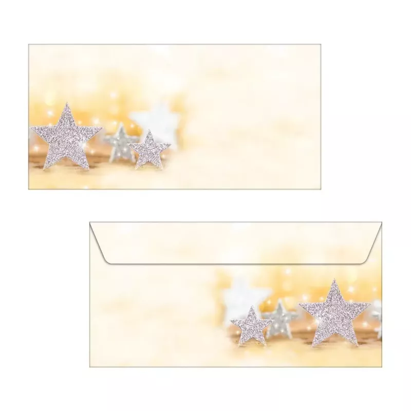 Busta DL Sigel DU035 beige argento 50 pezzi