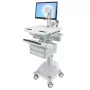 Carrello multimediale Ergotron StyleView alluminio grigio bianco