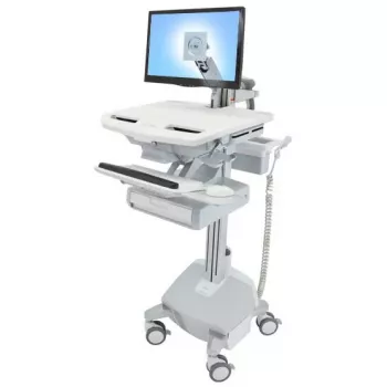 Carrello multimediale Ergotron StyleView alluminio grigio bianco
