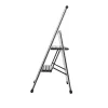 Scaletta domestica Wenko 601011100 design in alluminio scala a gradini pieghevole a 2 gradini