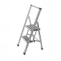 Scaletta domestica Wenko 601011100 design in alluminio scala a gradini pieghevole a 2 gradini
