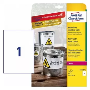 Etichetta per stampante adesiva Avery L4775-8