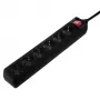 Hama 137266 Ciabatta 6 prese AC per interni nero