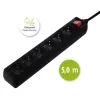 Hama 137266 Ciabatta 6 prese AC per interni nero