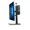 Dell MFS18 Supporto Micro Form Factor All-in-One, 19-27 pollici, regolabile in altezza, nero/argento