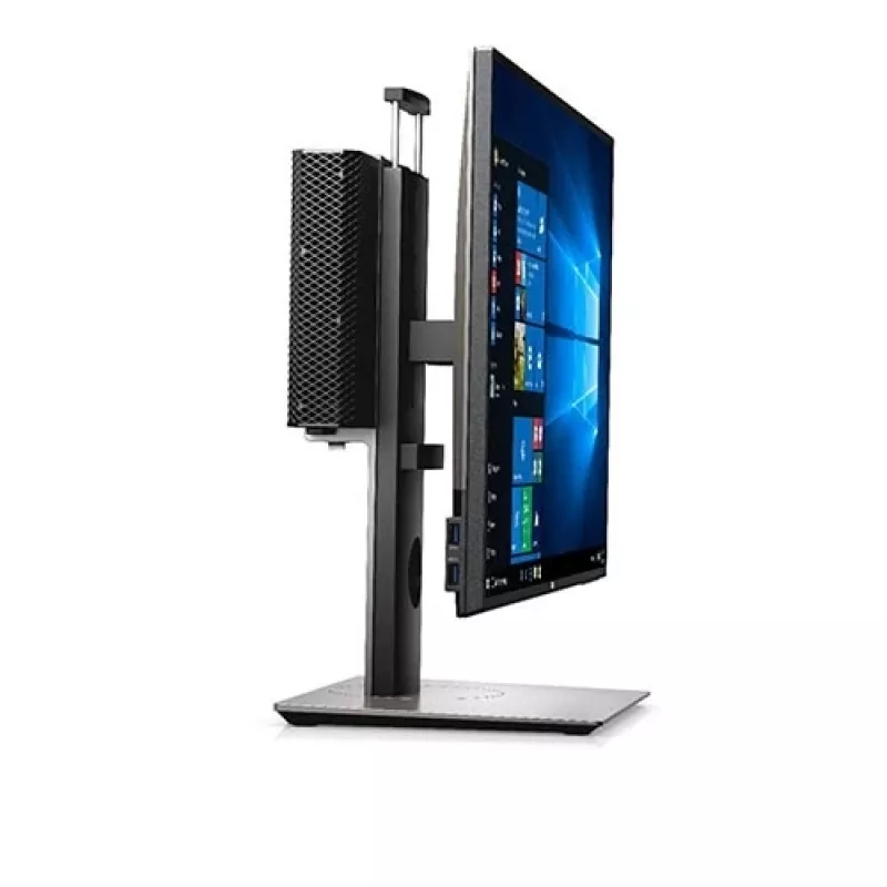Dell MFS18 Supporto Micro Form Factor All-in-One, 19-27 pollici, regolabile in altezza, nero/argento