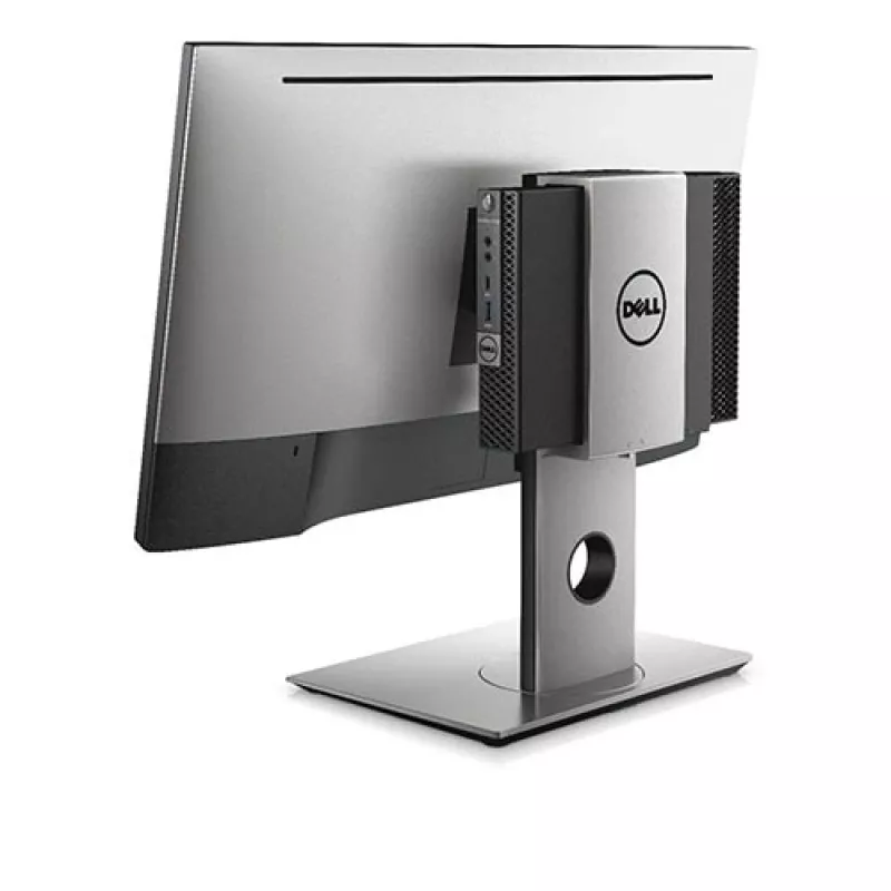 Dell MFS18 Supporto Micro Form Factor All-in-One, 19-27 pollici, regolabile in altezza, nero/argento