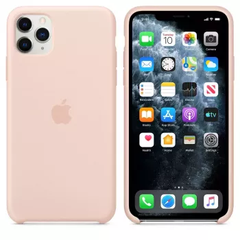 Cover Apple iPhone 11 Pro Max custodia in silicone rosa sabbia