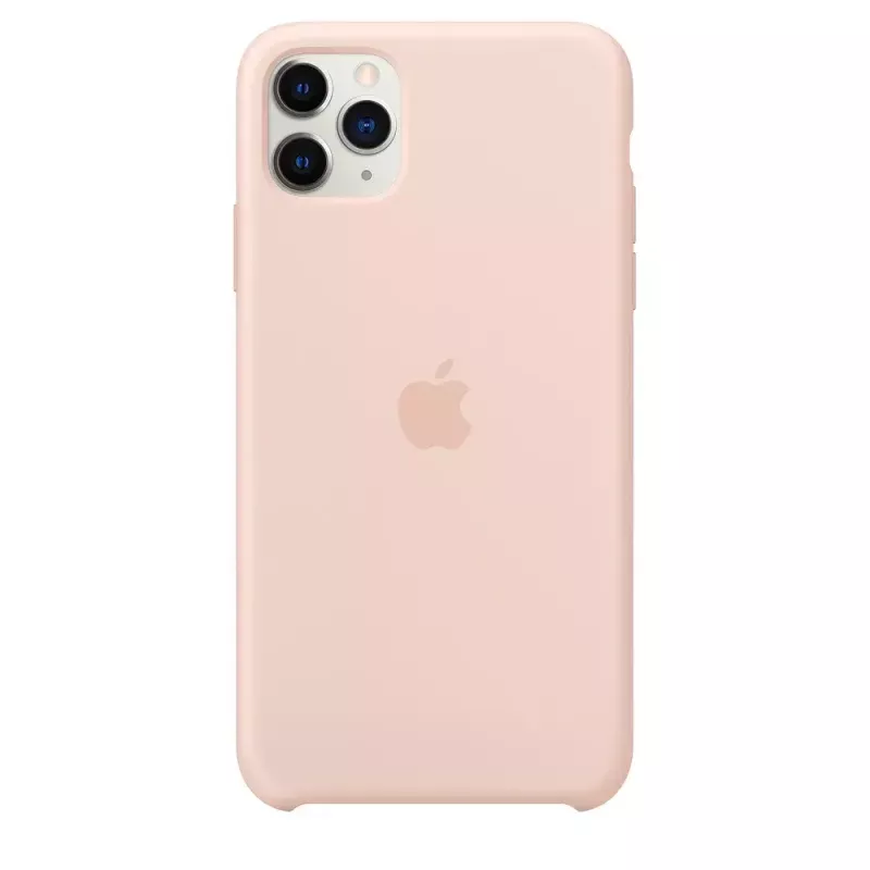Cover Apple iPhone 11 Pro Max custodia in silicone rosa sabbia