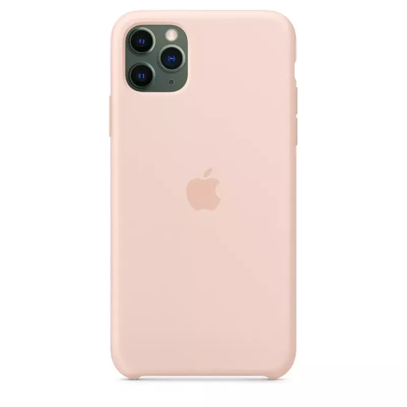 Cover Apple iPhone 11 Pro Max custodia in silicone rosa sabbia