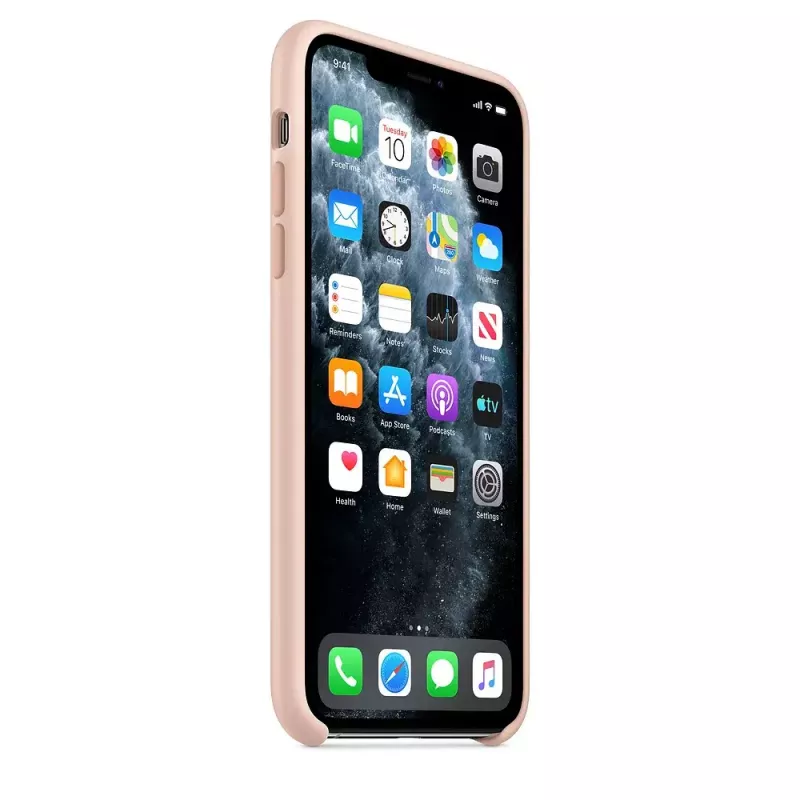 Cover Apple iPhone 11 Pro Max custodia in silicone rosa sabbia
