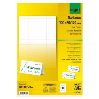 Etichette per stampante non adesive Sigel DP047