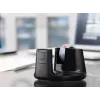 tesa Easy Cut Compact Dispenser da tavolo 53827, nero, con pellicola