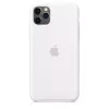 Custodia in silicone per Apple iPhone 11 Pro Max — Silicone, Bianco, compatibile con 6,5 pollici