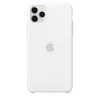 Custodia in silicone per Apple iPhone 11 Pro Max — Silicone, Bianco, compatibile con 6,5 pollici