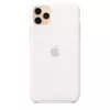 Custodia in silicone per Apple iPhone 11 Pro Max — Silicone, Bianco, compatibile con 6,5 pollici