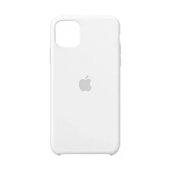 Custodia in silicone per Apple iPhone 11 Pro Max — Silicone, Bianco, compatibile con 6,5 pollici