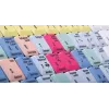Tastiera Logickeyboard LKB-CBASE-AJPU-DE Office USB QWERTZ tedesco multicolore