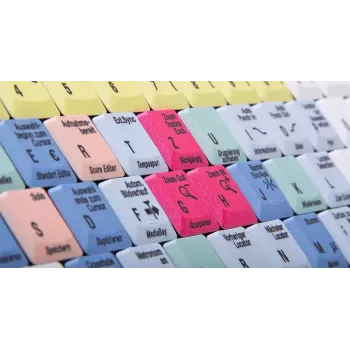 Tastiera Logickeyboard LKB-CBASE-AJPU-DE Office USB QWERTZ tedesco multicolore