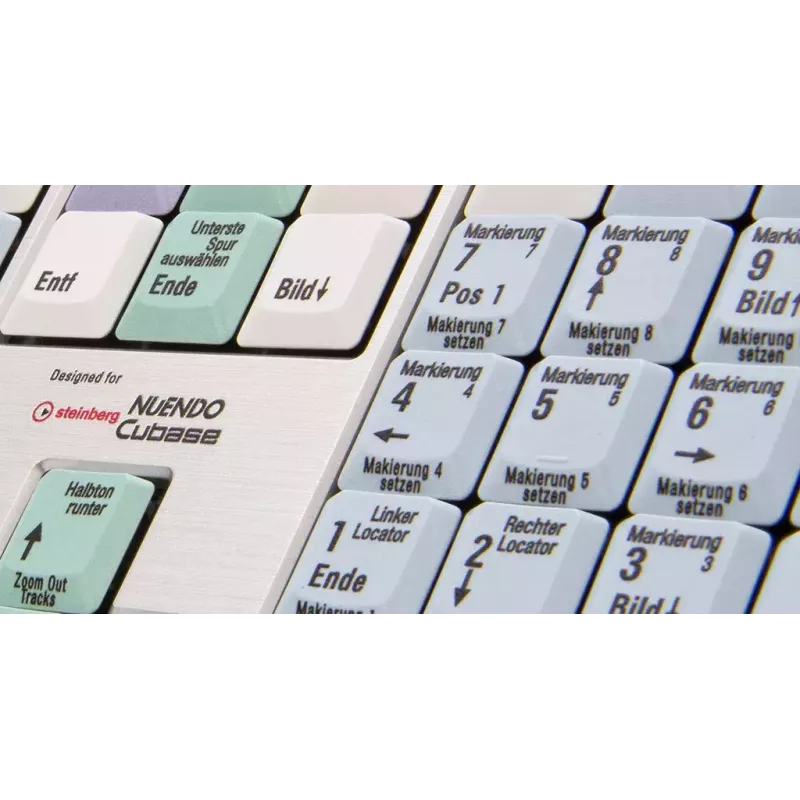 Tastiera Logickeyboard LKB-CBASE-AJPU-DE Office USB QWERTZ tedesco multicolore