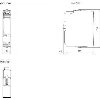 Siemens 6ES7132-6GD51-0BA0 Alimentatore/convertitore per interni multicolore