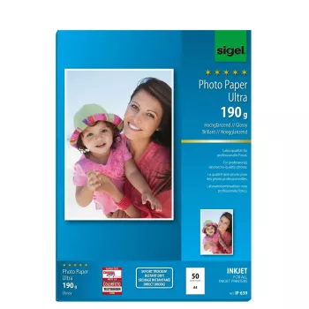 Carta per stampa A4 Sigel IP639 lucida 50 fogli bianco
