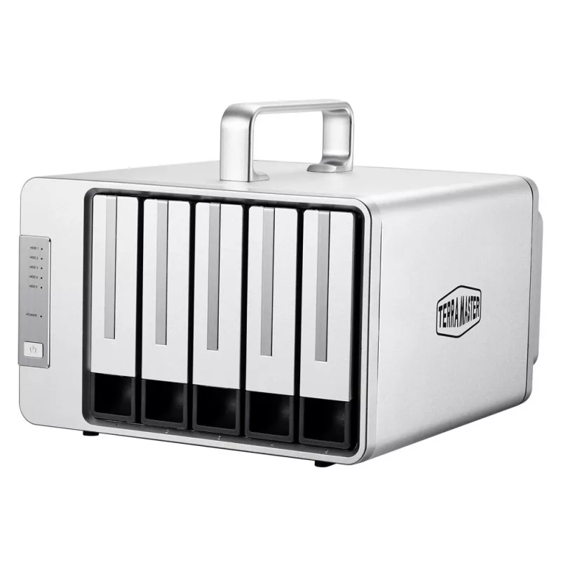Array di dischi TerraMaster D5 Thunderbolt 3 0 TB desktop grigio