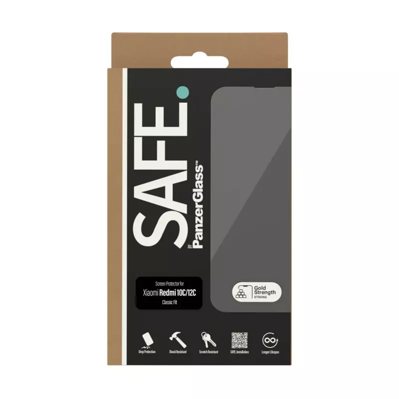 Protezione display PanzerGlass SAFE. by ® Xiaomi Redmi 10C antigraffio antiurto