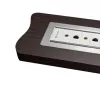 Kindermann 7449000023 Telaio di connessione da tavolo a 6 posti con smusso, alluminio anodizzato