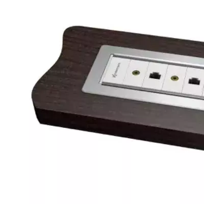 Kindermann 7449000023 Telaio di connessione da tavolo a 6 posti con smusso, alluminio anodizzato