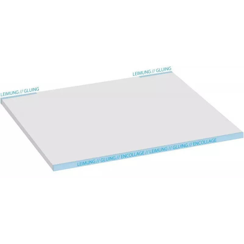 Sottomano Sigel HO580, superficie in carta, nero/bianco, 595×410 mm, 3 mm