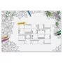 Sottomano Sigel HO580, superficie in carta, nero/bianco, 595×410 mm, 3 mm