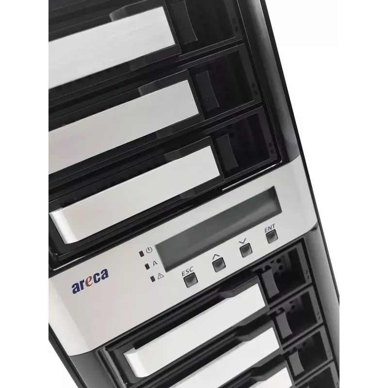 Tower NAS Areca ARC-8050T3U-8 Storage Server ROC 2GB DDR3 nero