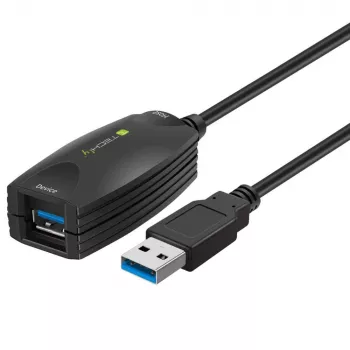 Techly SuperSpeed cavo di prolunga attivo USB3.0 5m nero ICUR3050