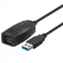 Techly SuperSpeed cavo di prolunga attivo USB3.0 5m nero ICUR3050