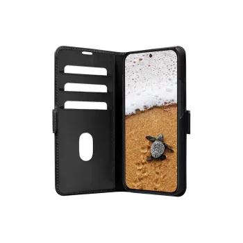 Custodia portafoglio dbramante1928 Galaxy S24 nero 3 scomparti per carte
