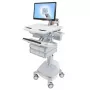 Carrello multimediale Ergotron StyleView alluminio grigio bianco