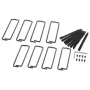 APC NetShelter Gestione cavi, gestione cavi verticale, anelli, per case NetShelter larghezza 750mm e 800mm, set da 8, 76 x 19 x 203 mm