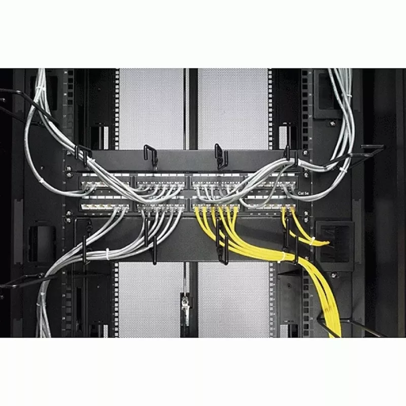 APC NetShelter Gestione cavi, gestione cavi verticale, anelli, per case NetShelter larghezza 750mm e 800mm, set da 8, 76 x 19 x 203 mm