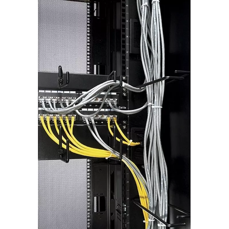 APC NetShelter Gestione cavi, gestione cavi verticale, anelli, per case NetShelter larghezza 750mm e 800mm, set da 8, 76 x 19 x 203 mm