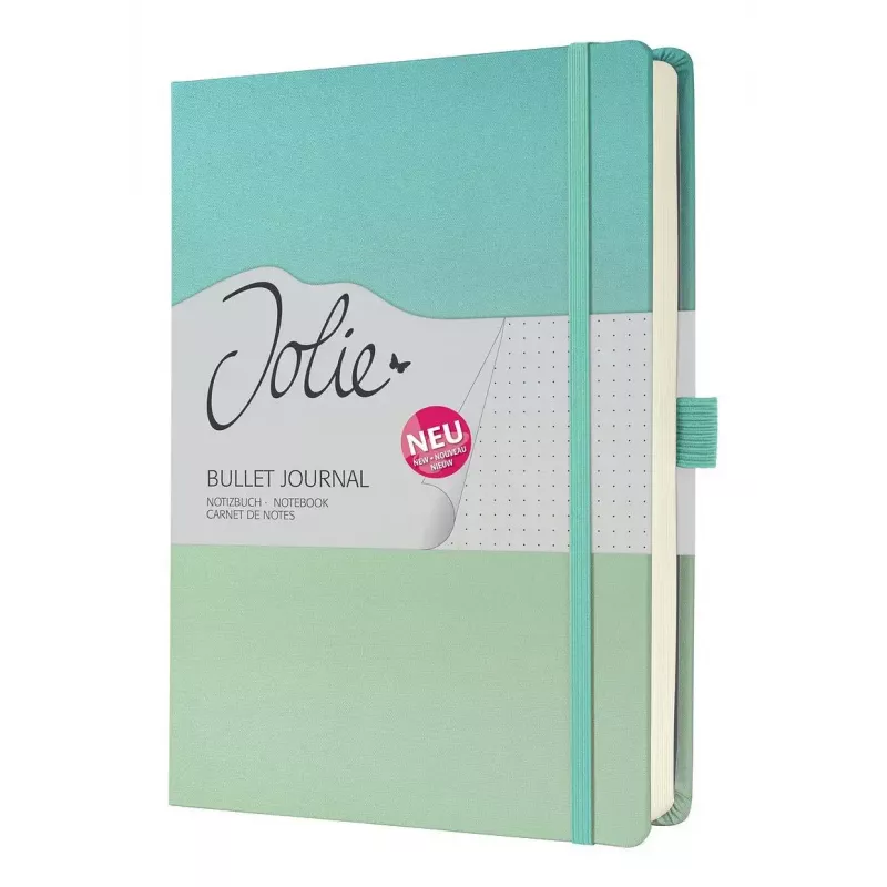 Quaderno Sigel Jolie JB102 A5+ 100 fogli verde menta turchese