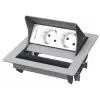 Presa da tavolo Kindermann CablePort standard² tipo F grigio bianco
