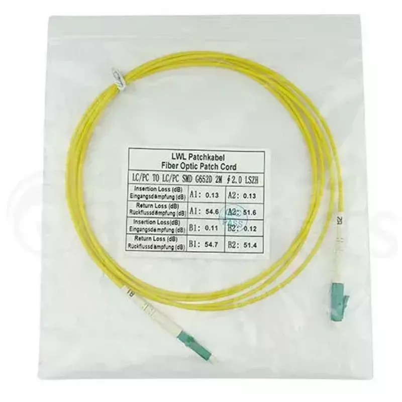 BlueOptics SFP2121BU1MM Cavo in fibra ottica InfiniBand 1m LC giallo