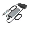 Hama 00200138 Hub interfacce USB 3.2 Gen 1 (3.1 Gen 1) Type-A + Type-C 5000 Mbit/s antracite, grigio