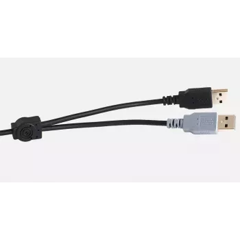Tastiera Logickeyboard LKB-CBASE-A2PC-DE universale USB QWERTZ tedesco nero