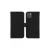 Custodia a libro per cellulare dbramante1928 Stockholm per iPhone 14 Plus (6,7 pollici, nero) con 3 scomparti per carte