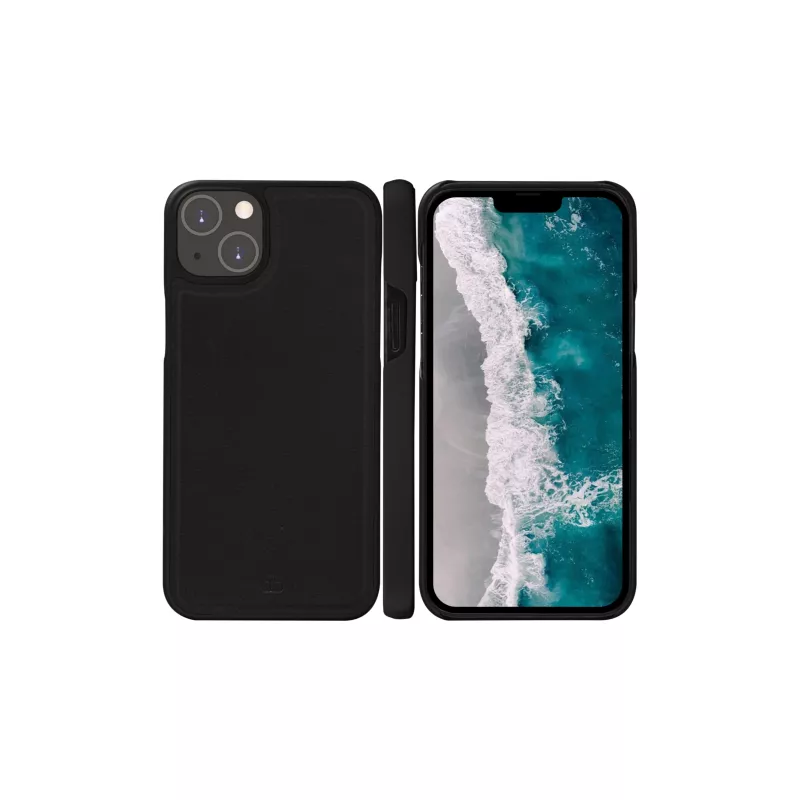 Custodia a libro per cellulare dbramante1928 Stockholm per iPhone 14 Plus (6,7 pollici, nero) con 3 scomparti per carte