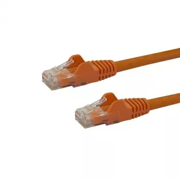 StarTech.com cavo Ethernet CAT6 da 7m – cavo Ethernet Gigabit CAT 6 arancione – 250 MHz 100 W PoE RJ45 UTP cavo di rete/patch, senza linguetta con scarico di trazione, testato singolarmente